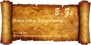 Baszista Zsuzsanna névjegykártya
